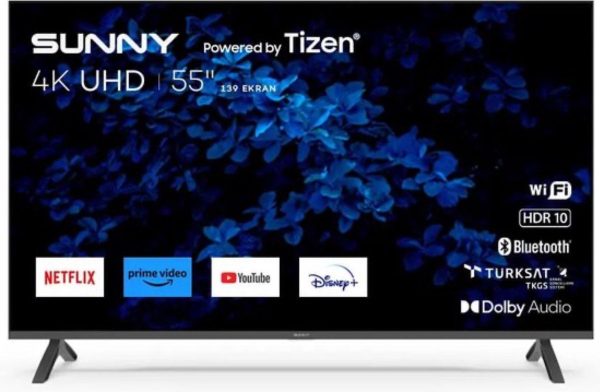 SUNNY SN55FIL501-0256 - Frameless Tizen Smart TV - 55 inch - 4K LED - 2023 (8682442107688)
