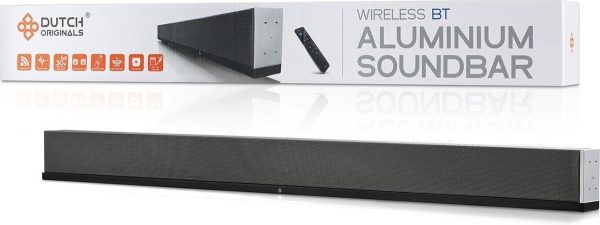 Bluetooth Soundbar | Draadloze Verbinding | Aluminium | 90 cm breed | Incl. Afstandsbediening (8719831795109)