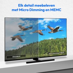 Medion X15072 (MD 30986) QLED Smart TV - 125,7 cm (50'') Ultra HD-scherm - HDR - Dolby Vision - Micro Dimming - MEMC - klaar voor PVR - Netflix - Amazon Prime Video - Disney+ - Bluetooth - DTS HD - Dolby Atmos - DTS Virtual X - HD Triple Tuner - CI+. (4061275234428)