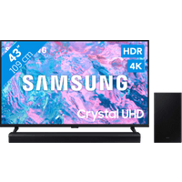 Koop Samsung Crystal UHD 43CU7040 (2024) + Soundbar - 6151114287222