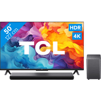 Koop TCL 4K LED 50P61B + TCL S55H 2.1 Soundbar - 6151119910958