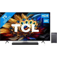 Koop TCL QLED 75C61B + TCL S55H 2.1 Soundbar - 6151119918930