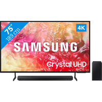 Koop Samsung Crystal UHD 75DU7100 (2024)  + Soundbar - 6151115999940