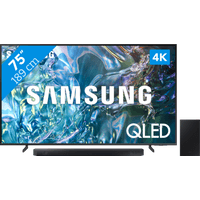 Koop Samsung QLED 4K 75Q64D (2024) + Soundbar - 6151114666621