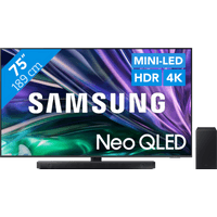 Koop Samsung Neo QLED 4K 75QN86D (2024) + Samsung HW-Q600C (2023) - 6151119949941