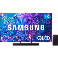 Koop Samsung QLED 4K 75Q74D (2024) + Samsung HW-B530 (2022) - 6151119951999