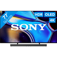 Koop Sony 77" Bravia 8 OLED 4K (2024) + Sony Bravia Theatre Bar 6 Zwart - 6151122243234