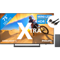 Koop Philips The Xtra 75PML9009 - QD Mini-led (2024) + Philips TAB6309 + BlueBuilt HDMI kabel - 6151115622695