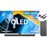 Koop Philips 48OLED809 - Ambilight (2024) + Philips TAB6309 + BlueBuilt HDMI Kabel - 6151120264231