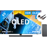 Koop Philips 65OLED809 - Ambilight (2024) + Philips TAB6309 + BlueBuilt HDMI Kabel - 6151120265276