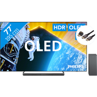 Koop Philips 77OLED809 - Ambilight (2024) + Philips TAB6309 + BlueBuilt HDMI Kabel - 6151120266259