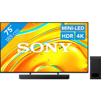 Koop Sony Bravia 5 75" XR Mini-led (2025) + Sony Bravia Theatre Bar 6 Zwart - 6151123419454