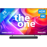 Koop Philips Ambilight 75" PUS9000 QLED 4K (2025) + JBL Bar 300 M2 Zwart - 6151123613616