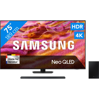 Koop Samsung 75" Neo QLED QN90F 4K (2025) + Samsung HW-S700D Zwart (2024) - 6151124340382