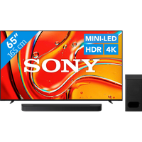 Koop Sony 65" Bravia 7 4K QLED XR Mini-led (2024) + Sony Bravia Theatre Bar 6 Zwart - 6151122234225