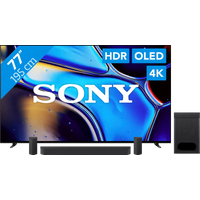 Koop Sony 77'' Bravia 8 OLED 4K (2024) + Sony Bravia Theatre System 6 Zwart - 6151129070055