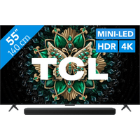 Koop TCL 55" QD Mini-led C61K 4K (2025) + TCL S45H 2.0 Soundbar - 6151124391322